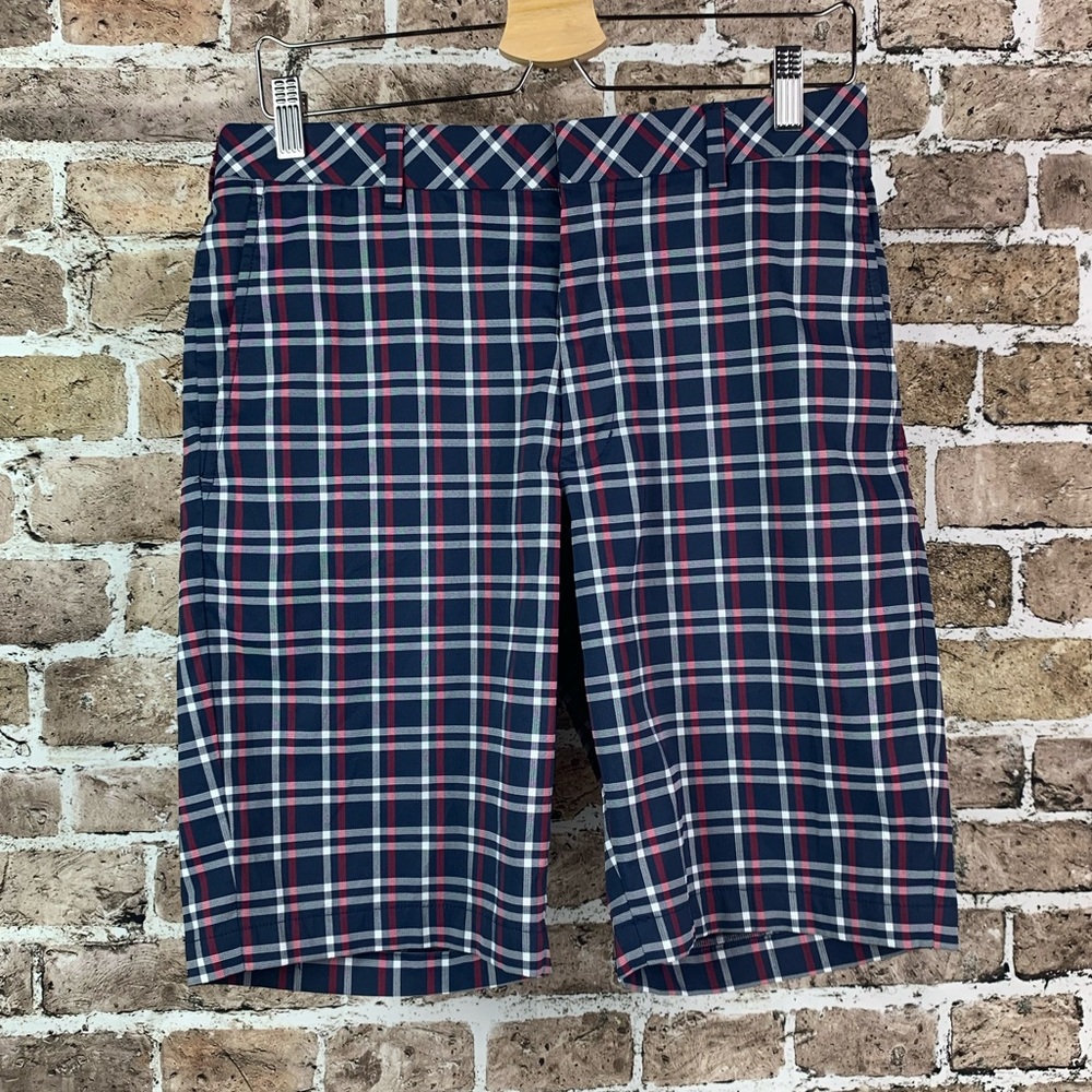 Walter Hagen Mens Golf Shorts Waist Plaid